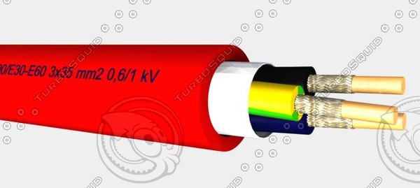 Halogen free installation cable with circuit integrity FE90_E30-E60 3x50 mm2 0,6 1 kV .max